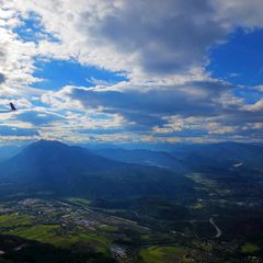 Flugwegposition um 16:20:16: Aufgenommen in der Nähe von Geimende Ossiach, Österreich in 1018 Meter